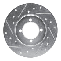 R1 Concepts R1 74-87 Dodge COLT Front Left Drilled & Slotted Silver Brake Rotor
