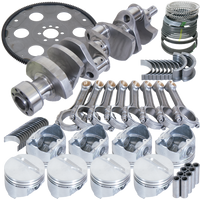 Eagle Chevy 350 1Pc 3.750in Crank 5.700in I-Beam Rods 4.040in Pistons 153 Tooth FP Balanced Assembly