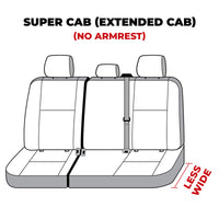 Covercraft 19-24 Ford F-250 Polycotton SeatSaver Custom Second Row Seat Covers - Tan