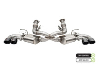 CORSA Performance Corsa 2020-25 Corvette C8 3in Valved Cat-Back 4.5in Blk Quad Tips - Fits Factory Perf Exhaust w/ AFM