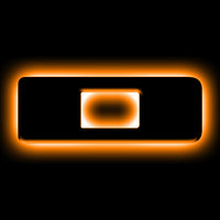 ORACLE Lighting Universal Illuminated LED Letter Badges - Matte Blk Surface Finish - D