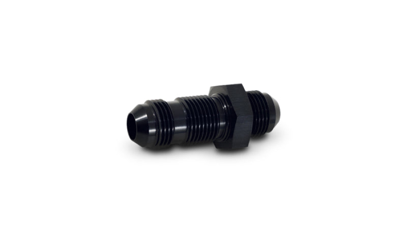 Vibrant -4AN Flare Straight Bulkhead Adapter Fitting - Aluminum