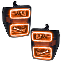 ORACLE Lighting Oracle 08-10 Ford F250/350 LED HL - Black - ColorSHIFT w/o Controller