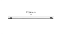 Fleece Performance 18in High Pressure Fuel Line (8mm x 3.5mm Line, M14x1.5 Nuts)