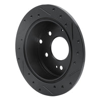 R1 Concepts R1 04-12 Mitsubishi Eclipse Rear Left Drilled & Slotted Black Brake Rotor