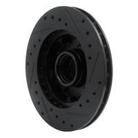 R1 Concepts R1 83-94 Ford Ranger (USA/Canada) Front Left Drilled & Slotted Black Brake Rotor
