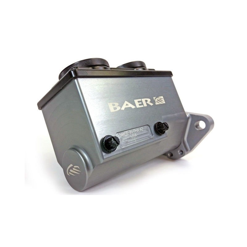 Baer Brakes GM/Ford 1-1/8in Bore Remaster 2-Bolt Left Port Master Cylinder Assembly - Gray
