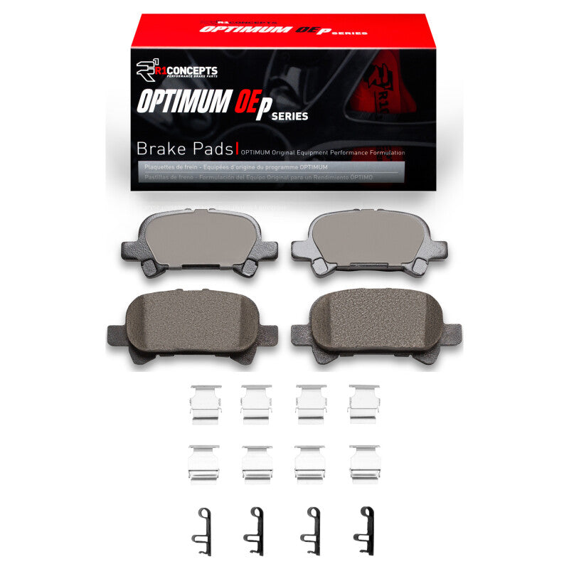 R1 Concepts R1 00-04 Toyota SOLARA Rear Optimum OE Pads & Hardware Kit