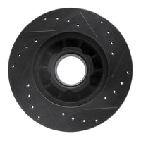 R1 Concepts R1 90-94 Ford Explorer Front Left Drilled & Slotted Black Brake Rotor