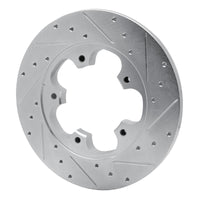 R1 Concepts R1 15-25 Ford Transit-250 Rear Left Drilled & Slotted Silver Brake Rotor