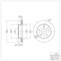 DFC 05-11 Dodge Dakota 4WD Front Brake Rotor