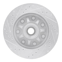 R1 Concepts R1 97-04 Ford F-150 RWD Front Right Drilled & Slotted Silver Brake Rotor