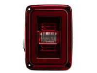 Raxiom 07-18 Jeep Wrangler JK JL Style LED Tail Lights- Black Housing - Red Lens