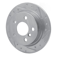 R1 Concepts R1 14-24 Mini Cooper (Excl Clubman) Rear Right Drilled & Slotted Silver Brake Rotor