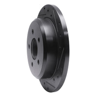 R1 Concepts R1 96-02 Ford Crown Victoria Rear Right Drilled & Slotted Black Brake Rotor