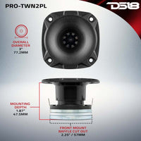 DS18 3in High Compression Neodymium Hybrid Driver/Tweeter 100 Watts RMS 1in Polyester Vc |4 ohm