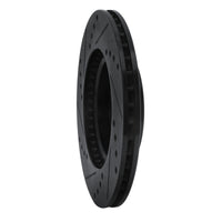 R1 Concepts R1 00-05 Toyota MR2 Spyder Front Right Drilled & Slotted Black Brake Rotor