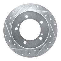 R1 Concepts R1 83-98 Chevrolet Tracker Front Right Drilled & Slotted Silver Brake Rotor