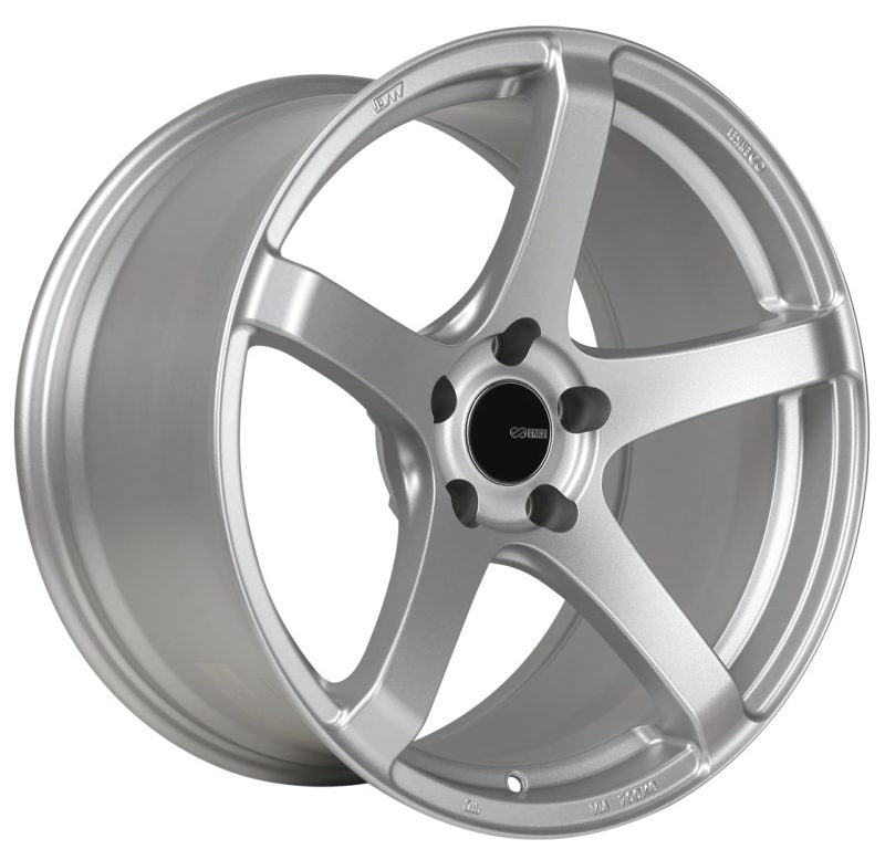 Enkei Kojin 17x8 45mm Offset 5x114.3 Bolt Pattern 72.6mm Bore Dia Matte Silver Wheel