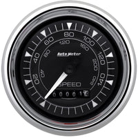 AutoMeter Chrono 3-3/8in 160MPH Electric Programmable Speedometer Gauge - Chrome