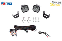 Diode Dynamics 21-22 Ford Bronco SS3 LED Ditch Light Kit - Sport Yellow Combo