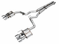 AWE Tuning AWE 2024 Ford Mustang GT Fastback S650 RWD SwitchPath Cat-Back Exhaust w/ Quad Chrome Silver Tips