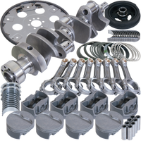 Eagle Chevy 350 1Pc 3.750in Crank 6.000in I-Beam Rods 4.030in Pistons 168 Tooth FP Balanced Assembly
