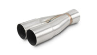 Vibrant 2-1 SS Merge Collectors (1-1/2in Inlet Slipover ID 1-3/4in Outlet OD) - Sold Individually