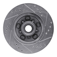 R1 Concepts R1 1978-1990 Buick Skylark Front Left Drilled & Slotted Silver Brake Rotor