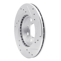 R1 Concepts R1 88-20 Chevrolet BEAT (Mexico) Front Left Drilled & Slotted Silver Brake Rotor