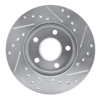 R1 Concepts R1 82-84 Buick SKYHAWK Front Left Drilled & Slotted Silver Brake Rotor