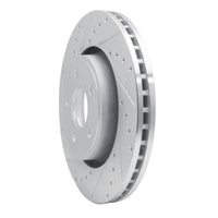 R1 Concepts R1 11-25 Dodge Durango Front Left Drilled & Slotted Silver Brake Rotor