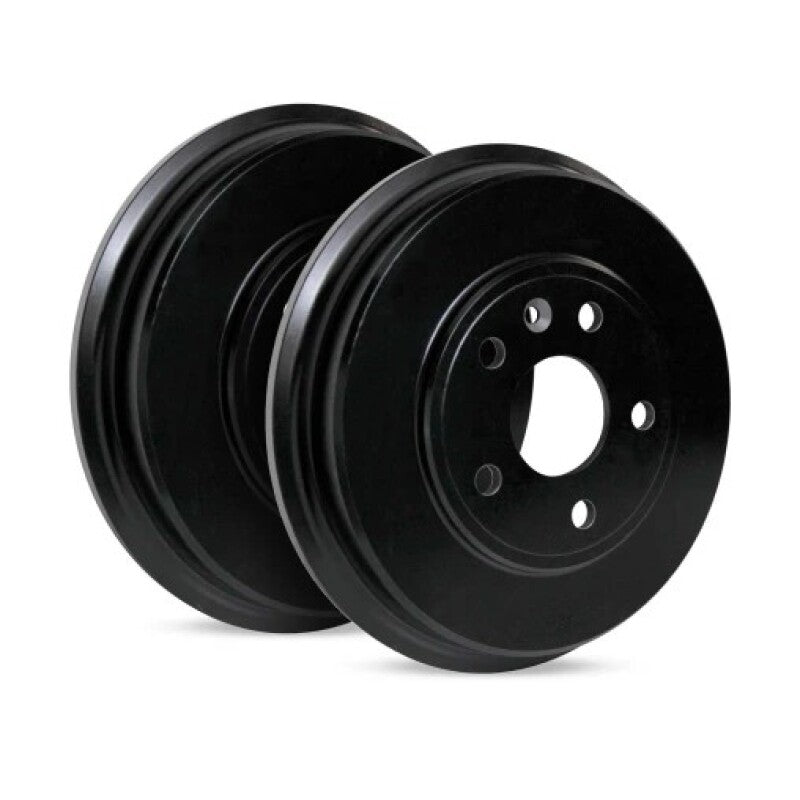 R1 Concepts R1 79-02 Spartan Wc2000 Motorhome Chassis (Hydro Brakes) Rear Left Drill & Slot Black Brake Rotor