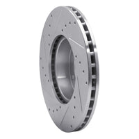 R1 Concepts R1 71-97 Jaguar XJS Front Right Drilled & Slotted Silver Brake Rotor