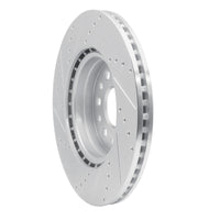 R1 Concepts R1 19-25 Ram 1500 Front Right Drilled & Slotted Silver Brake Rotor