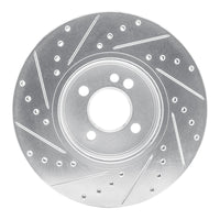 R1 Concepts R1 02-06 Mini Cooper (Excl Clubman) Front Right Drilled & Slotted Silver Brake Rotor