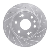 R1 Concepts R1 09-20 Chevrolet TAHOE Front Right Drilled & Slotted Silver Brake Rotor