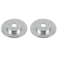 PowerStop Power Stop 15-18 Subaru Legacy Rear Evolution Drilled & Slotted Rotors - Pair