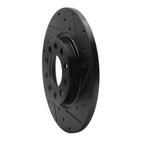 R1 Concepts R1 2014-2022 Chrysler 200 Rear Right Drilled & Slotted Black Brake Rotor