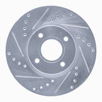 R1 Concepts R1 14-23 Ford Fiesta (USA/Canada) Front Left Drilled & Slotted Silver Brake Rotor