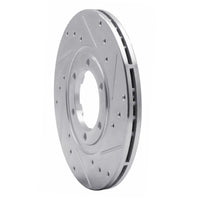 R1 Concepts R1 1986-1993 Mazda B2200 Front Right Drilled & Slotted Silver Brake Rotor