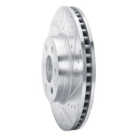 R1 Concepts R1 21-22 Chevrolet Colorado Front Right Drilled & Slotted Silver Brake Rotor