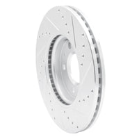 R1 Concepts R1 11-25 Buick Encore GX Front Left Drilled & Slotted Silver Brake Rotor