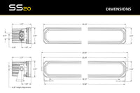 Diode Dynamics SS20 Pro Yellow Combo Standard ABL (one)