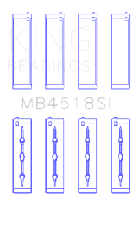 King Engine Bearings 11-20 Chrysler 300 / Dodge Grand Caravan (Size +0.25mm) Main Bearing Set