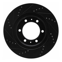 DFC 03-23 Toyota Tacoma Front Right Drilled & Slotted Black Brake Rotor
