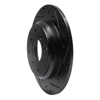R1 Concepts R1 86-96 Acura Legend Rear Right Drilled & Slotted Black Brake Rotor