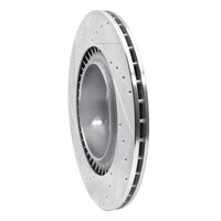 R1 Concepts R1 10-14 BMW X5 Rear Right Drilled & Slotted Silver Brake Rotor
