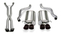CORSA Performance Corsa 06-08 Corvette C6 Sport Cat-Back Dual Rear Exit w/ 3.5in Black PVD Tips