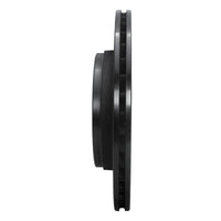 R1 Concepts R1 85-91 Audi 200 Quattro Rear Right Drilled & Slotted Black Brake Rotor